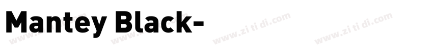 Mantey Black字体转换